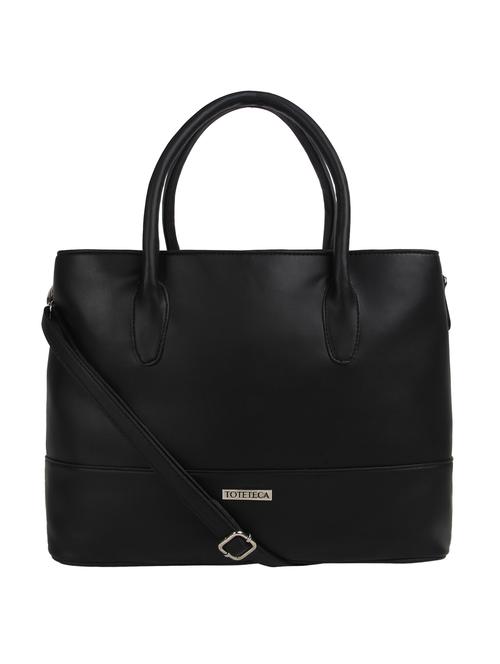 black leatherette (pu) handbag - 15359528 - Very Small Image - 1