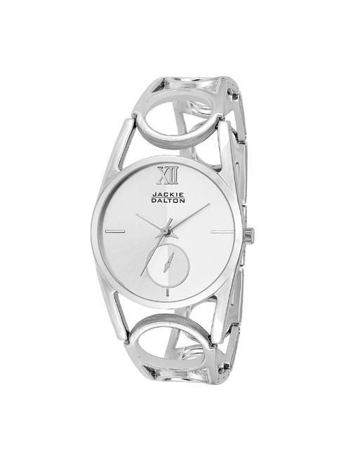 jackie dalton silver analog watch for women-jd027g - 15360401 - Very Small Image - 1