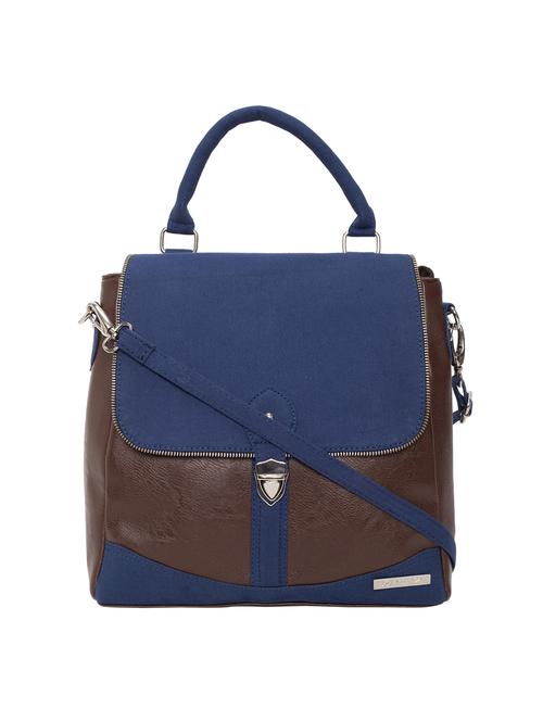 blue leatherette (pu) sling bag - 15361361 - Very Small Image - 1