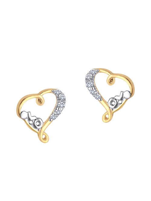 gold brass studs earring - 15363237 - Very Small Image - 1