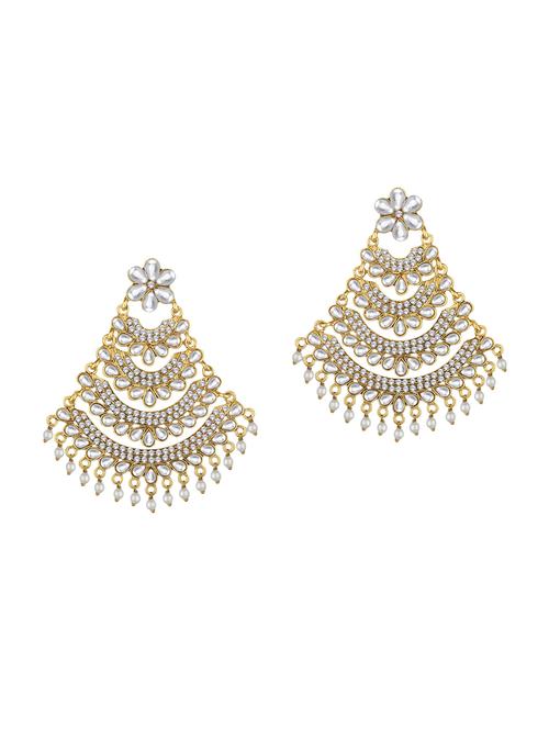 gold metal drop earring - 15363268 - Very Small Image - 1