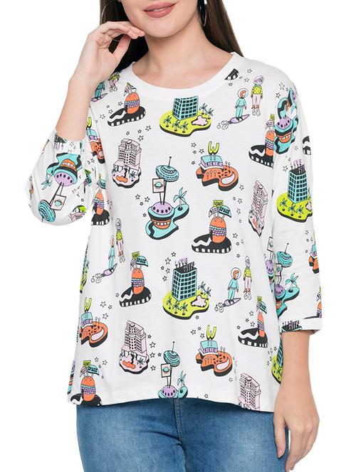 quirky print tee - 15364402 - Very Small Image - 1