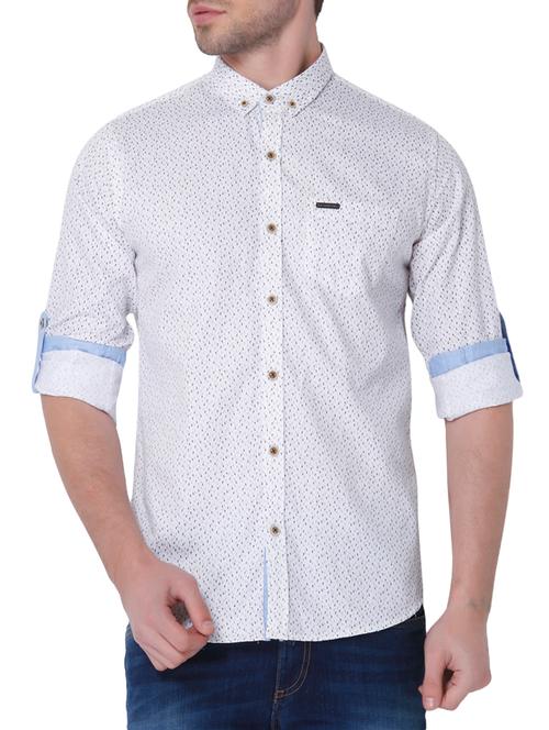 white cotton casual shirt - 15367086 - Very Small Image - 1