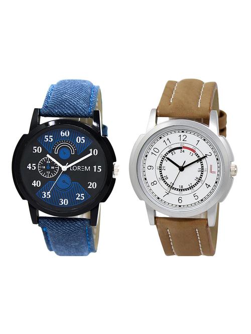 lorem  lr22-26 round dial analog watch - 15374635 - Very Small Image - 1