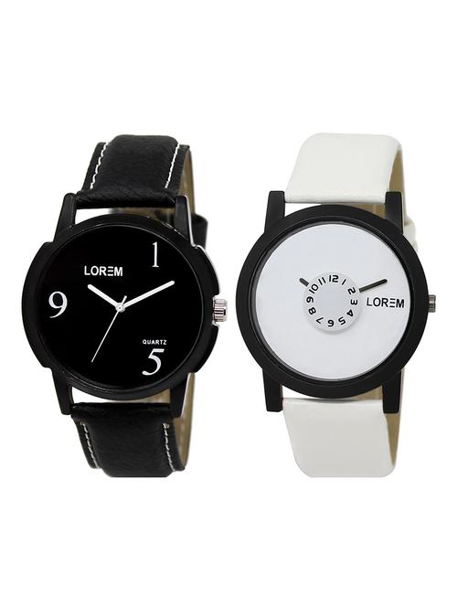 lorem  lr10-31   multicolor round boy's leather  wrist watch - 15374762 - Very Small Image - 1