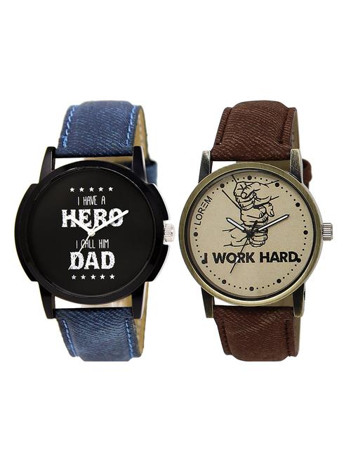 lorem  lr11-18   multicolor round boy's leather  wrist watch - 15374792 - Very Small Image - 1