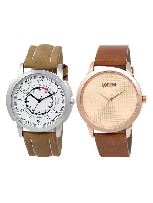 lorem  lr25-102 boy's leather wrist watch - 15375012 - Very Small Image - 1