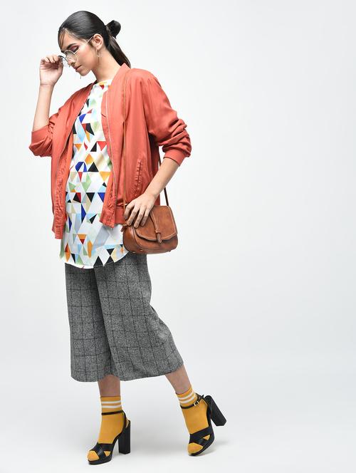 geometric print tunic - 15376822 - Very Small Image - 1