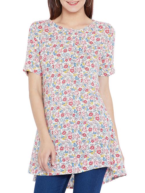 floral a-line tunic - 15376829 - Very Small Image - 1