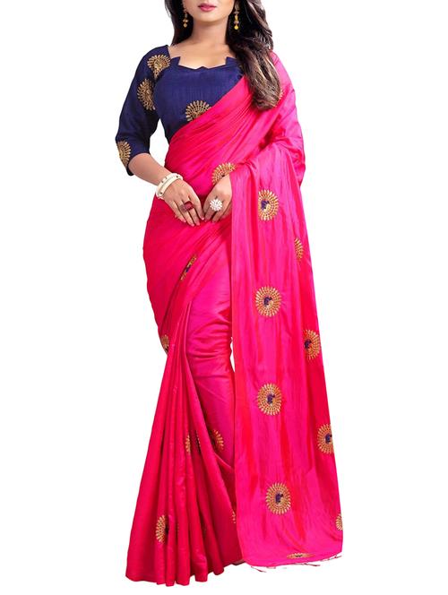 peacock embroidered saree with tassels - 15377681 - Very Small Image - 1