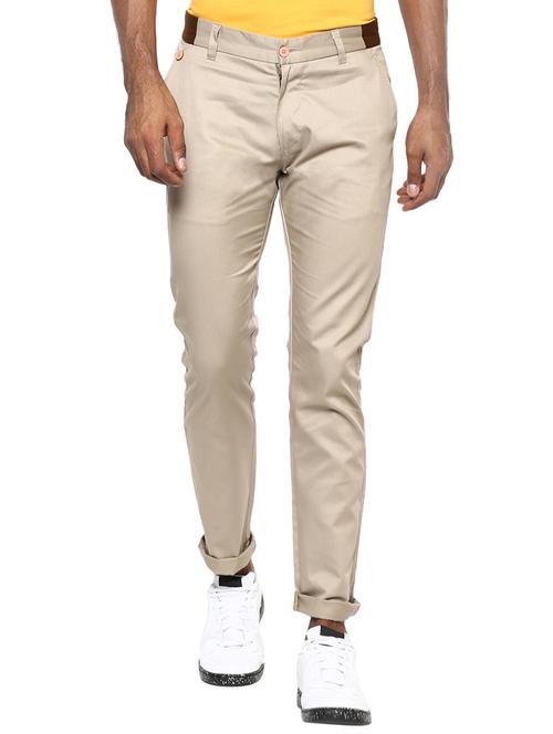 beige cotton chinos casual trouser - 15383700 - Very Small Image - 1