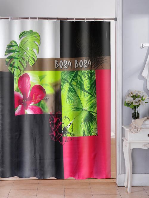 shower curtain with 12 eyelets and 12 hooks - 15384849 - Very Small Image - 1