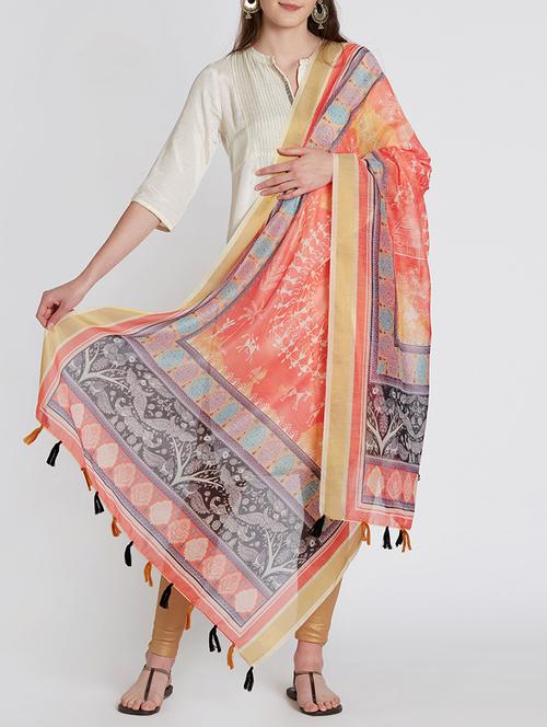 digital printed woven dupatta - 15385462 - Very Small Image - 1