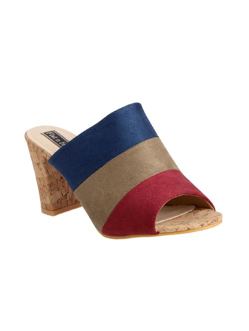 blue suede mules sandals - 15386123 - Very Small Image - 1