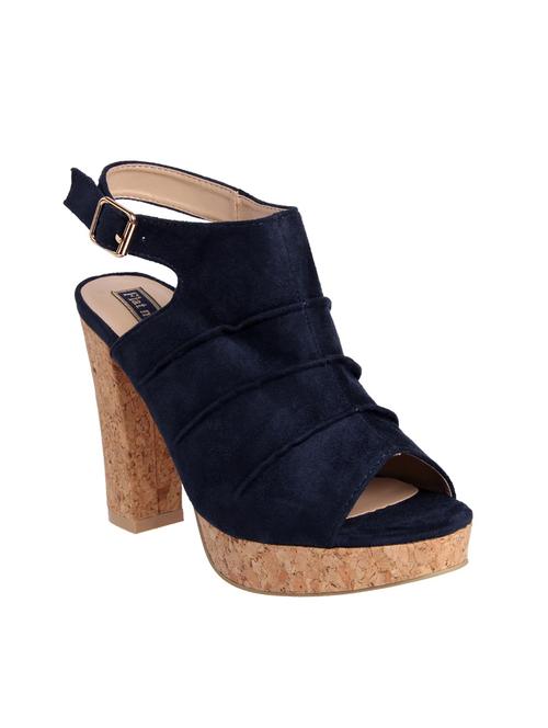 blue suede ankle strap sandals - 15386139 - Very Small Image - 1