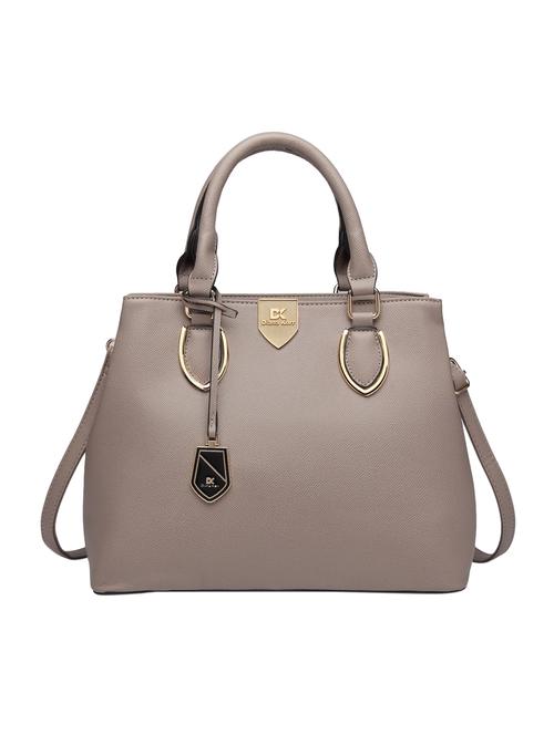 grey leatherette (pu) handbag - 15386295 - Very Small Image - 1