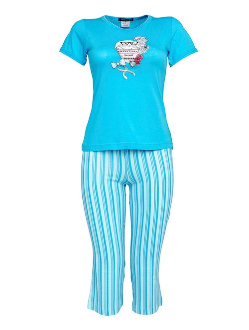 light blue cotton capri set - 15386390 - Very Small Image - 1