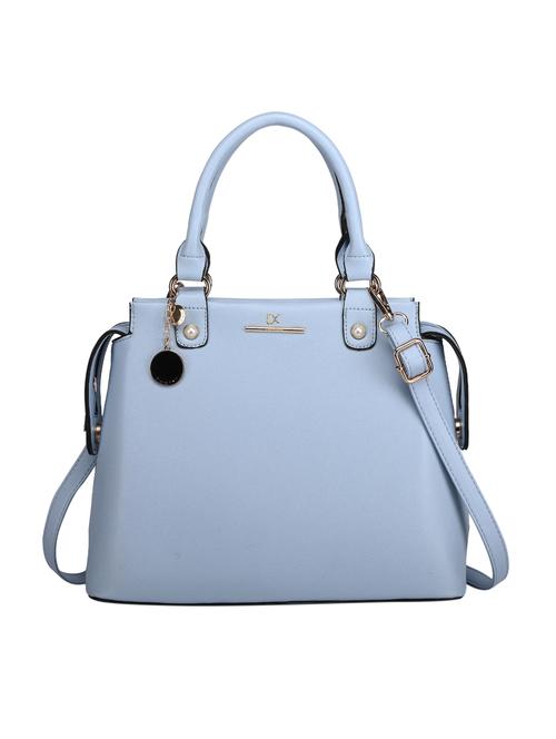 blue leatherette (pu) handbag - 15386427 - Very Small Image - 1