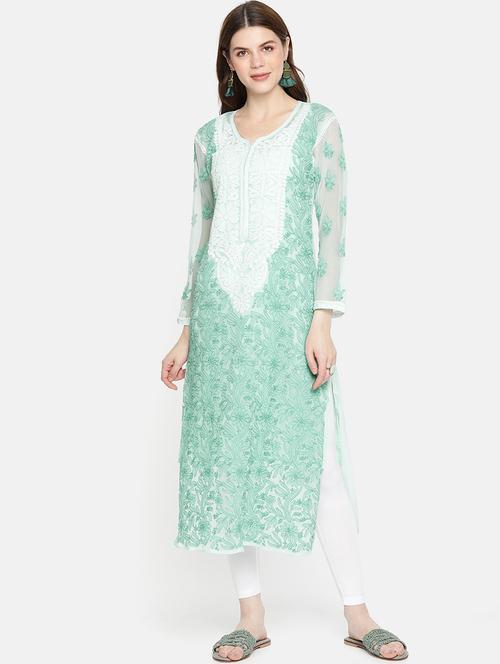 women's straight kurta - 15387277 - Very Small Image - 1