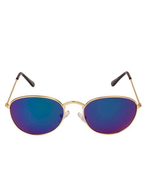 arzonai jones mirrored oval shape uv protection sunglasses for men & women [ma-310-s3 ] - 15387450 - Very Small Image - 1