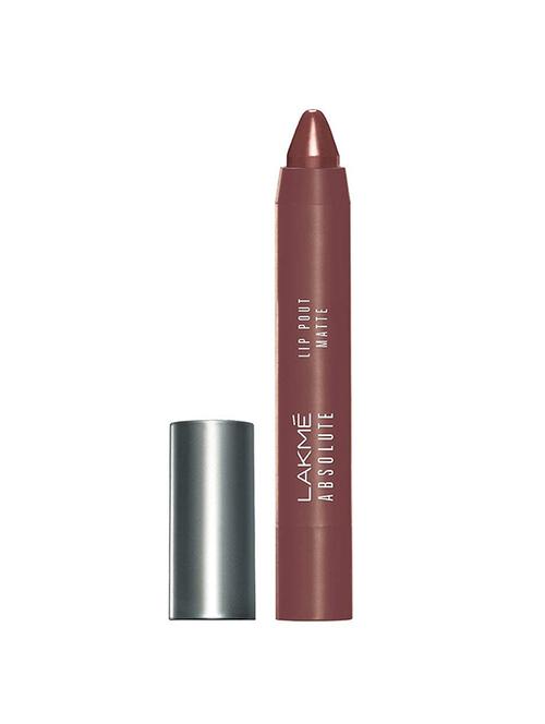lakme absolute lip pout matte lip color, chocolate fetish - 15387786 - Very Small Image - 1