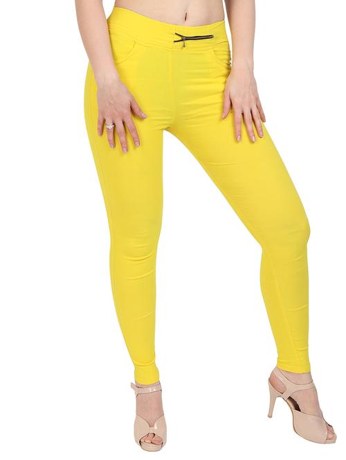 high waist solid jegging - 15387874 - Very Small Image - 1