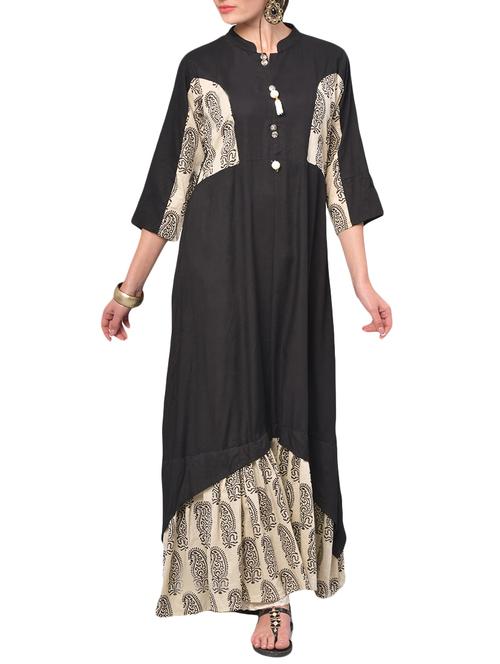 layered printed kurta - 15388141 - Very Small Image - 1