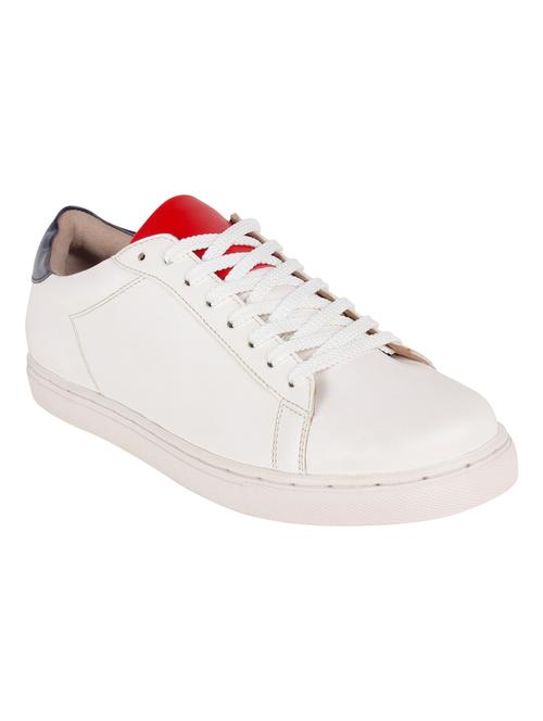 white leather lace up sneakers - 15389557 - Very Small Image - 1