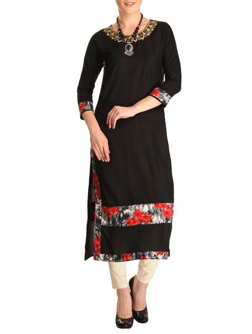 straight printed kurta - 15389624 - Very Small Image - 1