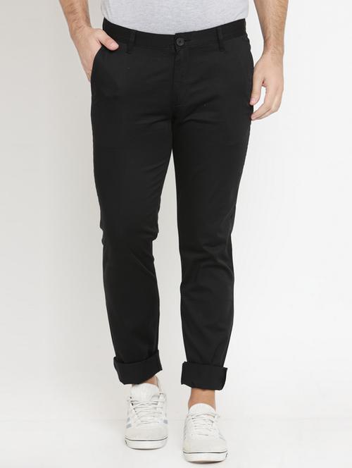 black cotton chinos - 15389776 - Very Small Image - 1