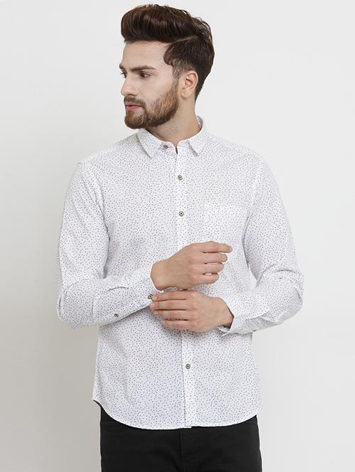white cotton casual shirt - 15389897 - Very Small Image - 1