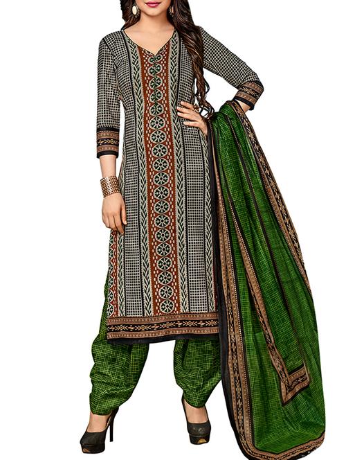 ikat print unstitched salwar suit - 15390818 - Very Small Image - 1