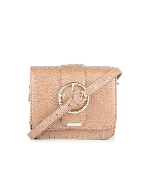 brown leatherette (pu) sling bag - 15391696 - Very Small Image - 1