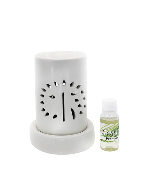 electric aroma diffuser set pipe shape white color with 60ml fragrance oil - 15392035 - Very Small Image - 1