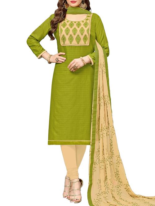 patchwork unstitched churidaar suit - 15392142 - Very Small Image - 1