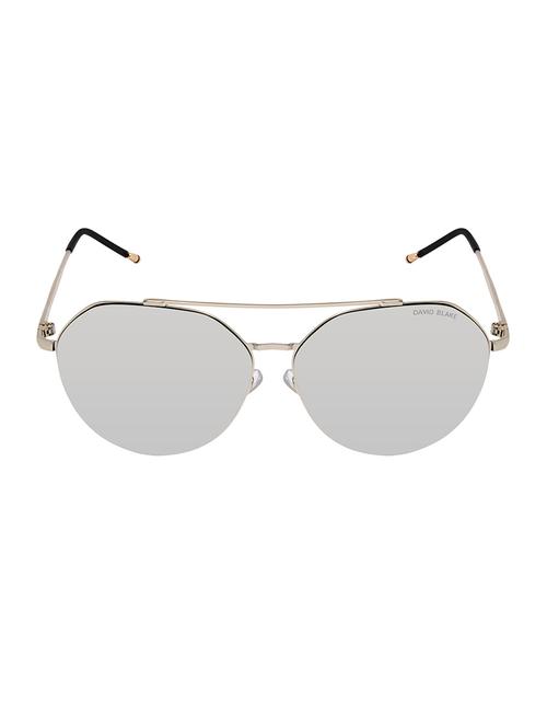 david blake silver aviator uv protected, mirrored sunglass - 15396029 - Very Small Image - 1