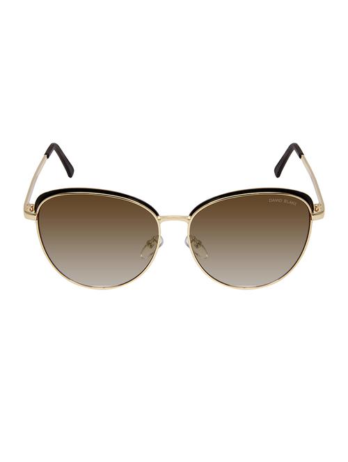 david blake brown oversized gradient, uv protected, mirrored sunglass - 15396036 - Very Small Image - 1