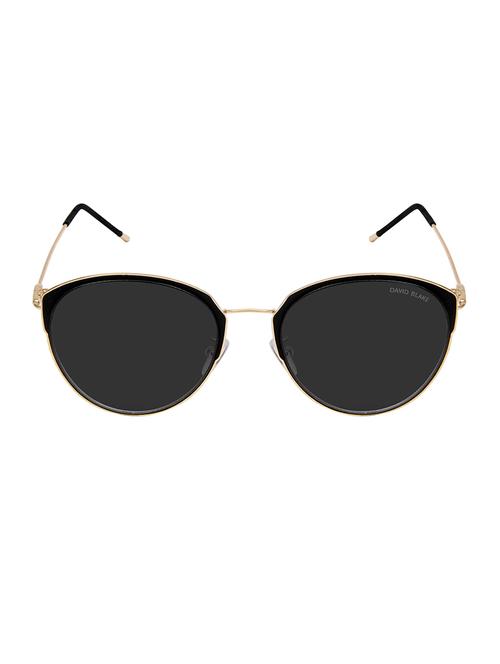 david blake black cateye uv protected, mirrored sunglass - 15396048 - Very Small Image - 1