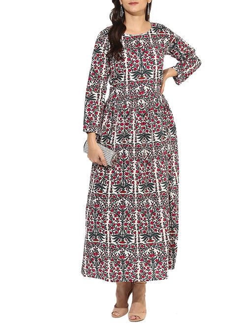 a-line printed kurta - 15396666 - Very Small Image - 1