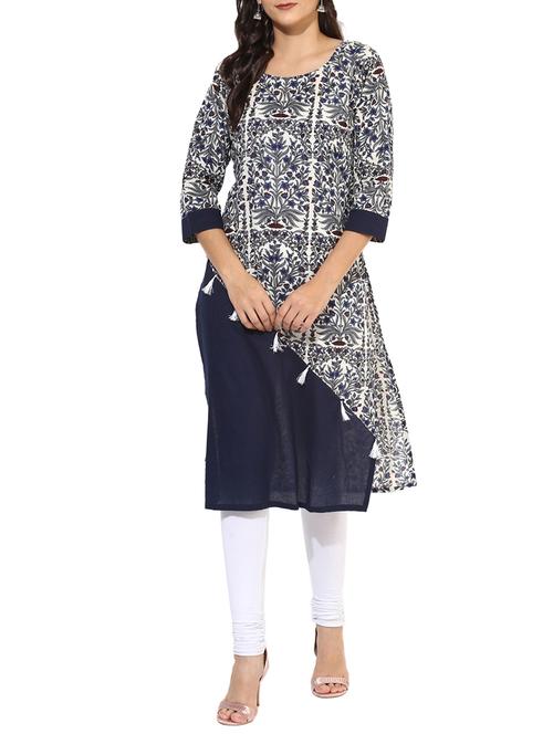 tassels straight kurta - 15396679 - Very Small Image - 1