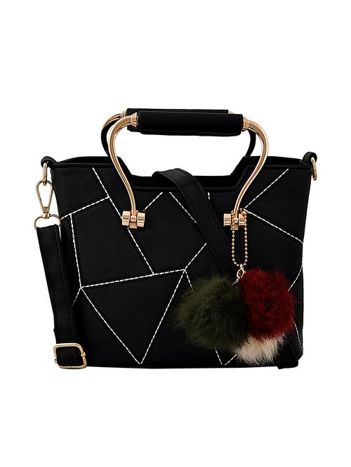 black leatherette (pu) sling bag - 15398875 - Very Small Image - 1