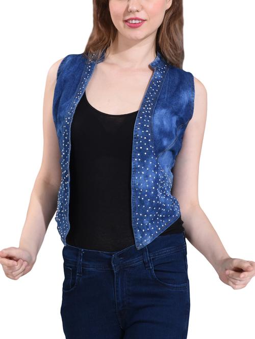 bow detail embellished jacket - 15399496 - Very Small Image - 1