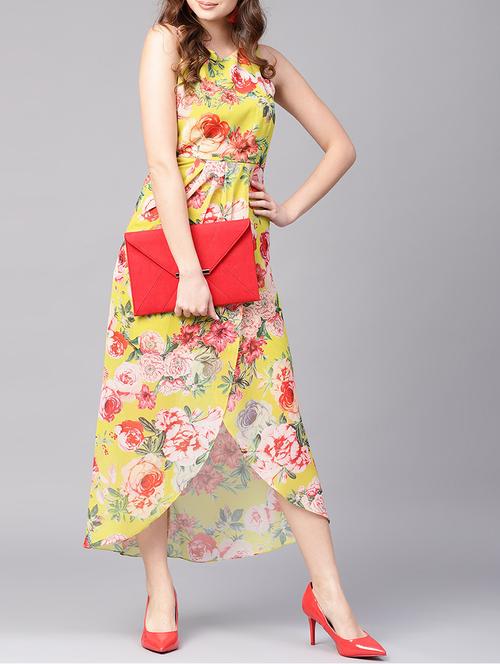 floral pleated tulip dress - 15401538 - Very Small Image - 1