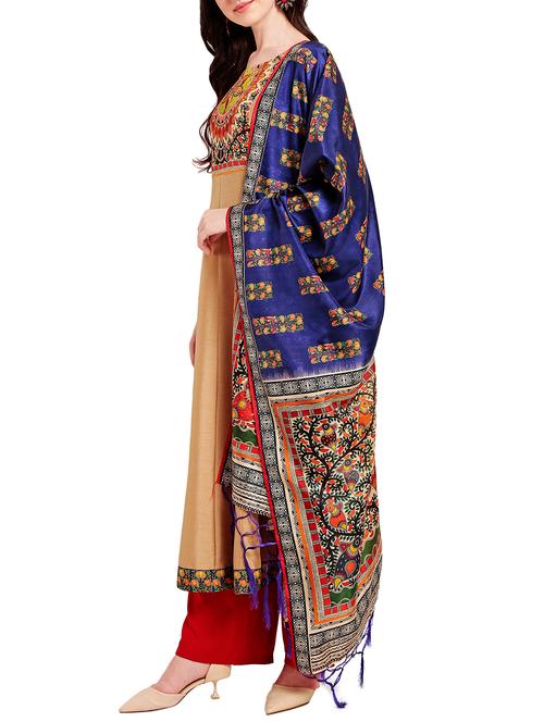 printed dupatta with tassels - 15405975 - Very Small Image - 1