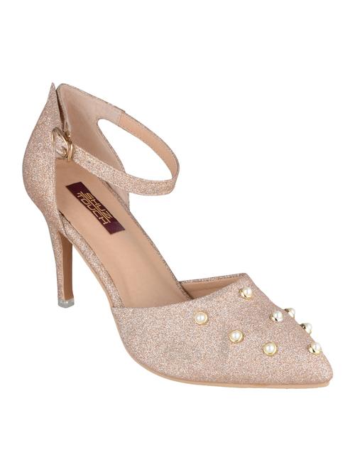 gold pu ankle strap sandals - 15406014 - Very Small Image - 1