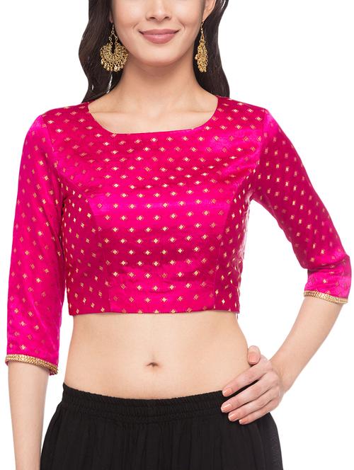 zari jacquard blouse - 15411599 - Very Small Image - 1