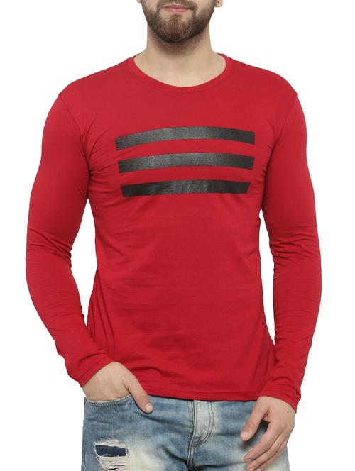 red cotton t-shirt - 15412145 - Very Small Image - 1