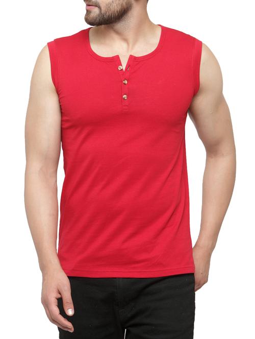 red cotton t-shirt - 15412164 - Very Small Image - 1