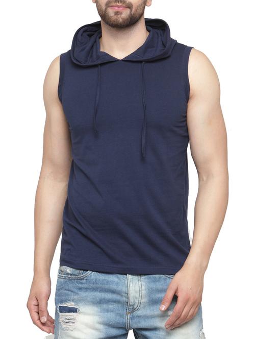 navy blue cotton t-shirt - 15412168 - Very Small Image - 1
