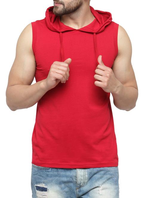 red cotton t-shirt - 15412169 - Very Small Image - 1